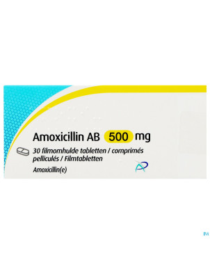 Amoxicillin ab  500mg comp pell 30 x  500mg