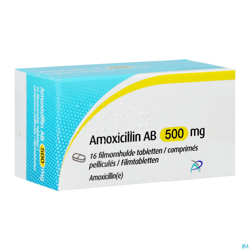 Amoxicillin ab  500mg comp pell 16 x  500mg