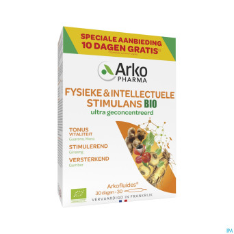 Arkofluides stimulant physique bio amp 20 +10grat.