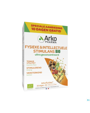 Arkofluides stimulant physique bio amp 20 +10grat.