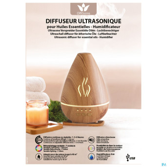 Offisoins diffuseur ultrason. huile ess. humidif.