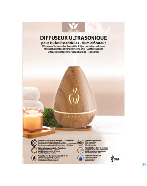 Offisoins diffuseur ultrason. huile ess. humidif.