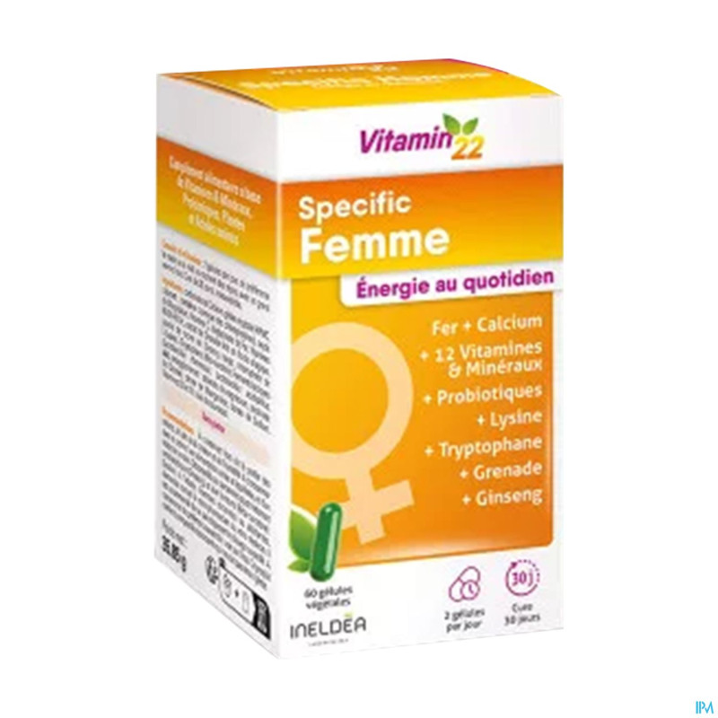 Vitamin 22 specific femme   caps 60