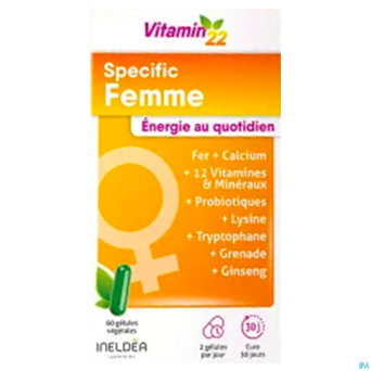 Vitamin 22 specific femme   caps 60