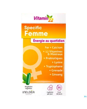 Vitamin 22 specific femme   caps 60