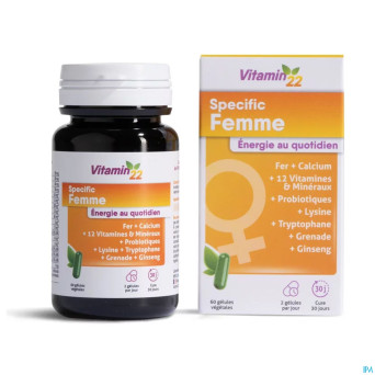 Vitamin 22 specific femme   caps 60