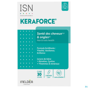 Ineldea keraforce cheveux & ongles isn v-caps 90