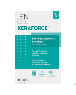 Ineldea keraforce cheveux & ongles isn v-caps 90