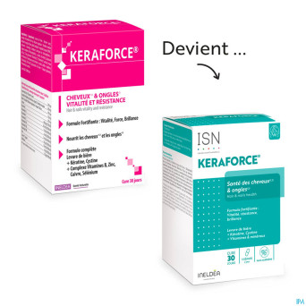 Ineldea keraforce cheveux & ongles isn v-caps 90