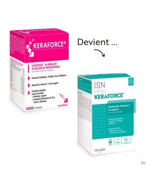 Ineldea keraforce cheveux & ongles isn v-caps 90