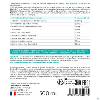 Ineldea silibiol silicium organique isn 500ml