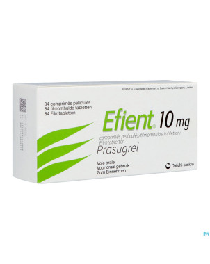 Efient 10mg pi pharma comp pell  84 pip