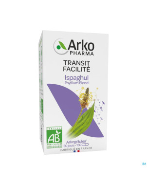 Arkogelules ispaghul psyllium blond bio    caps 45