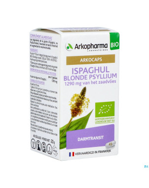 Arkogelules ispaghul psyllium blond bio    caps 45