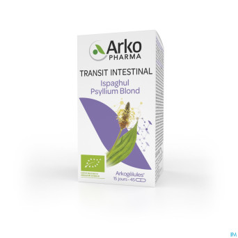 Arkogelules ispaghul psyllium blond bio    caps 45