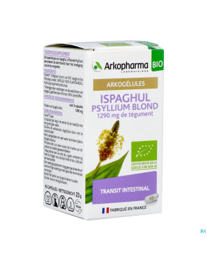 Arkogelules ispaghul psyllium blond bio    caps 45