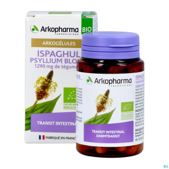 Arkogelules ispaghul psyllium blond bio    caps 45