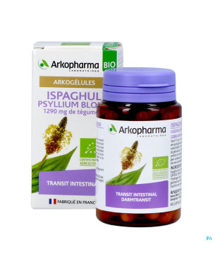 Arkogelules ispaghul psyllium blond bio    caps 45