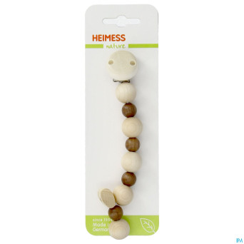 Heimess attache sucette bois naturel