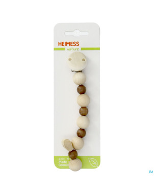 Heimess attache sucette bois naturel