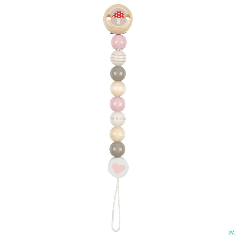 Heimess attache sucette bois champignon