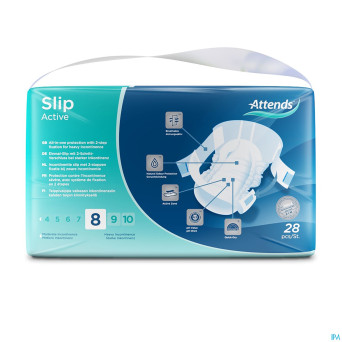 Attends slip active 8m    28