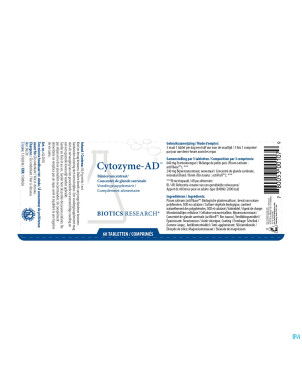 Cytozyme ad biotics    comp 60 nf