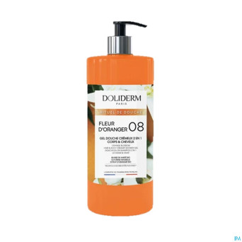 Doliderm gel douche 2en1 fleur oranger fl pompe 1l