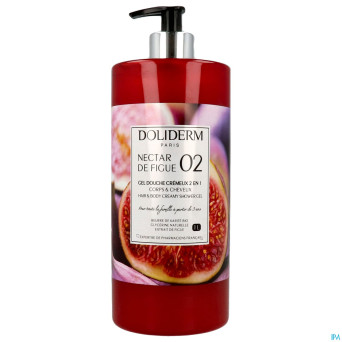 Doliderm gel douche 2en1 nectar figue  fl pompe 1l