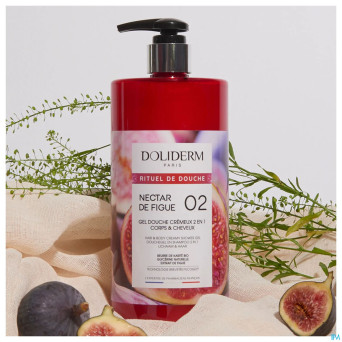 Doliderm gel douche 2en1 nectar figue  fl pompe 1l
