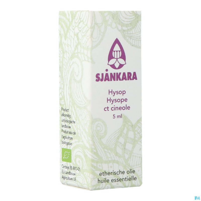 Sjankara hysope ct 1,8-cineole huile ess. bio 5ml