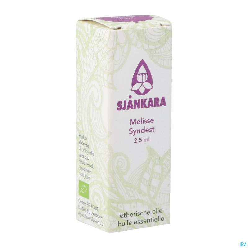 Sjankara melisse syndest huile ess. bio 2,5ml