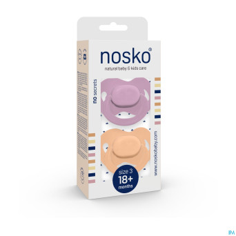 Nosko sucette 18+ m lilac + peach