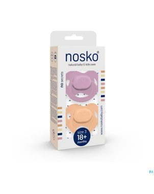 Nosko sucette 18+ m lilac + peach