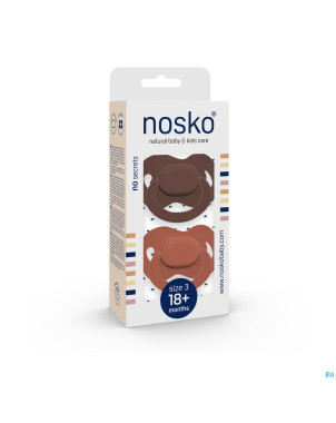 Nosko sucette 18+ m chocolate + brick