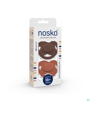 Nosko sucette 18+ m chocolate + brick