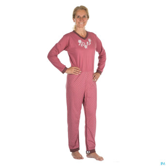 Suprima 4717 salopette ferm. dos+jambe cerise xl