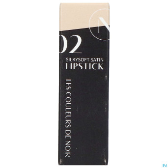 Couleurs de noir silkysoft satin lipstick 02