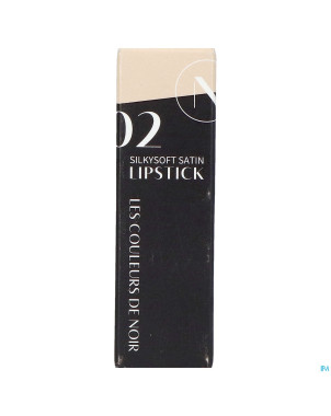 Couleurs de noir silkysoft satin lipstick 02