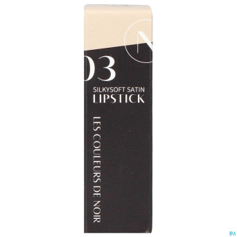 Couleurs de noir silkysoft satin lipstick 03