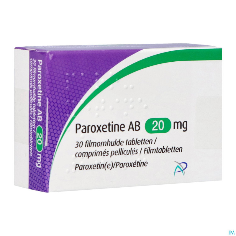 Paroxetine ab 20mg comp pell  30 x 20mg