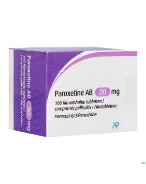 Paroxetine ab 30mg comp pell 100 x 30mg