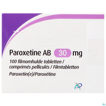 Paroxetine ab 30mg comp pell 100 x 30mg