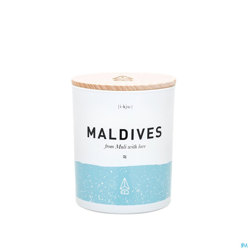 Eq bougie parf muli maldives 100% vegetale 190g