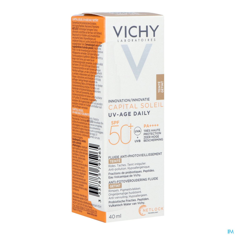 Vichy cap sol uv-age tintee light ip50+    40ml