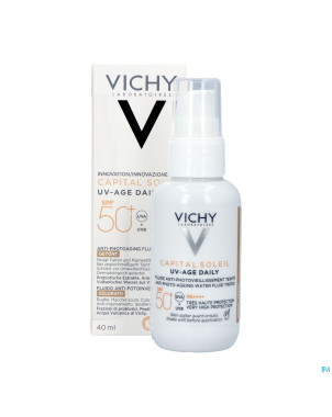 Vichy cap sol uv-age tintee light ip50+    40ml