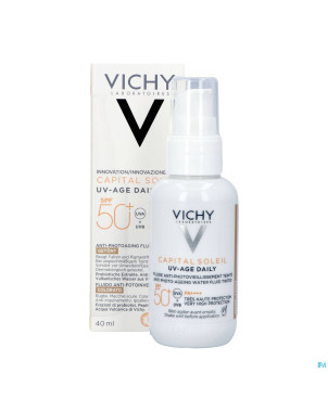 Vichy cap sol uv-age tintee light ip50+    40ml