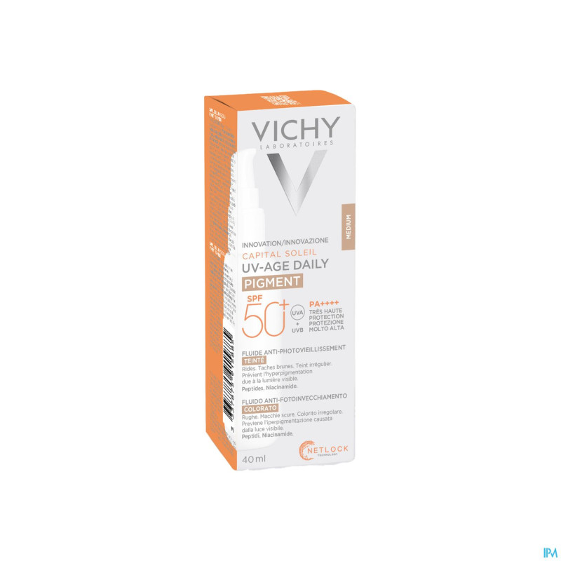 Vichy cap sol uv-age tintee medium spf50+ 40ml