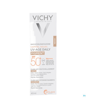 Vichy cap sol uv-age tintee medium spf50+ 40ml
