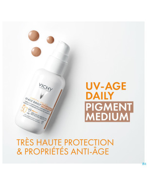 Vichy cap sol uv-age tintee medium spf50+ 40ml
